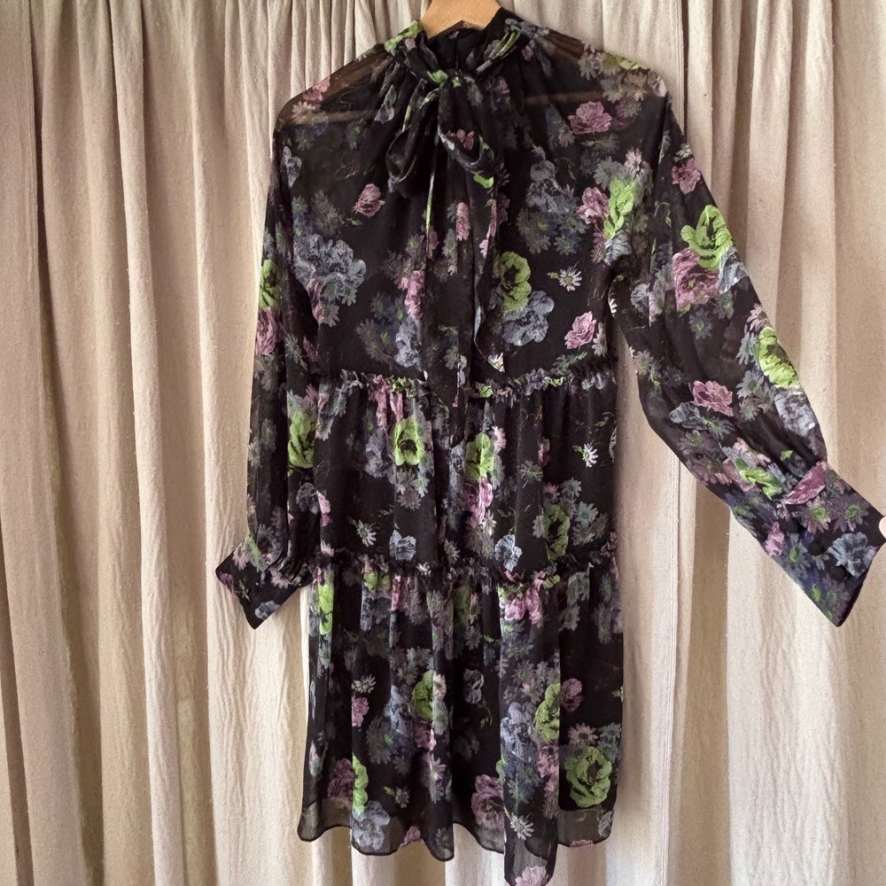 NWT Cinq à Sept Midnight Bloom Revina Dress Size 2 $395‎ Retail
